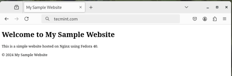How to Install Nginx, MariaDB, and PHP/FPM on Fedora 40