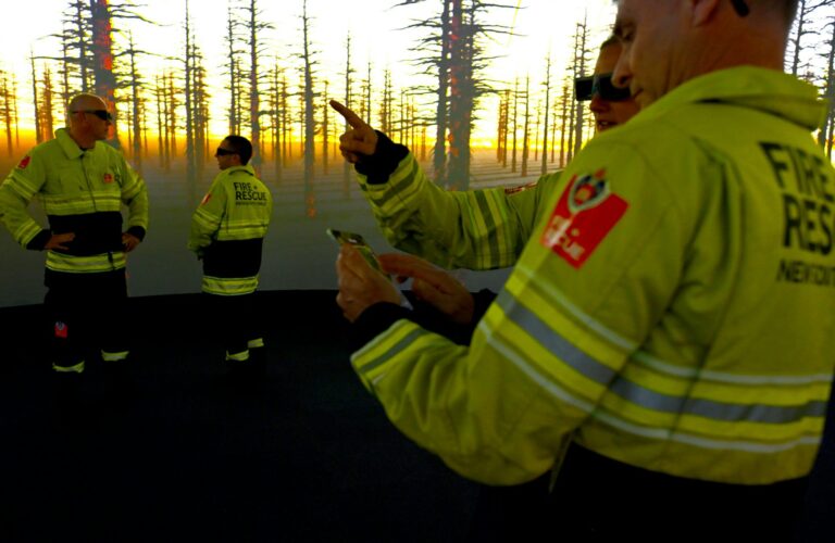 A new immersive cinema is helping firefighters to better prepare for megafires