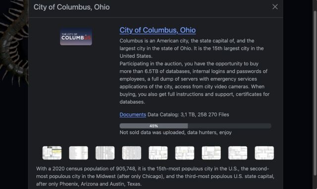 City of Columbus sues man after he discloses severity of ransomware attack