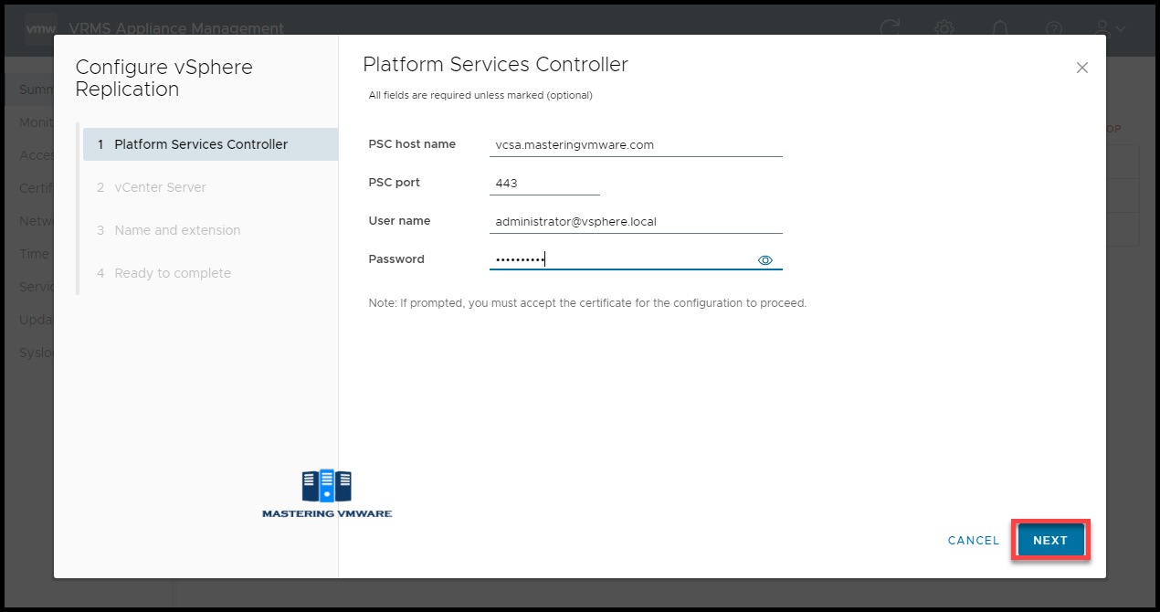 configure-vsphere-replication8-8-3