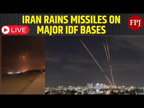 LIVE : Iran Launches Ballistic Missiles on Mossad HQ, Major IDF Air Bases | 20 F-35 jets in Ruins