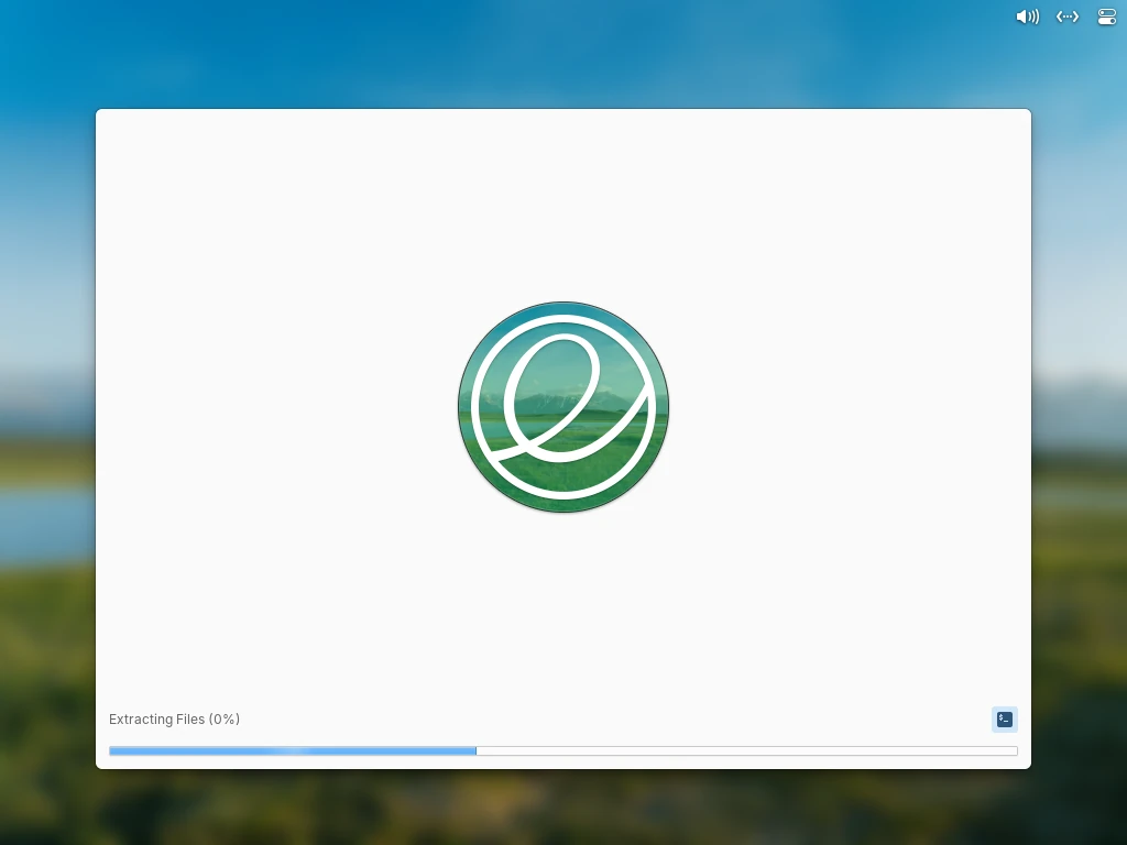 elementary OS Installation Progress