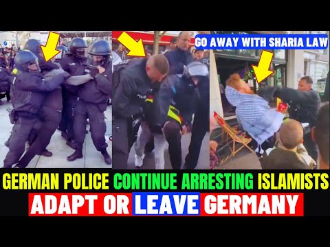 Germany's Police BATTLE for Order in Berlin's Streets As Islamists Continue Protest