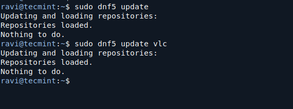 Use DNF5 to Update Software