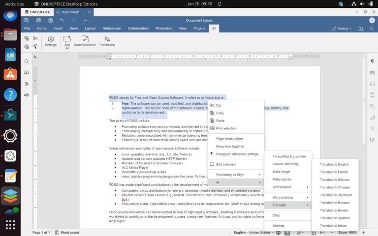 AI Document Editing: Connect GPT4All to ONLYOFFICE on Ubuntu