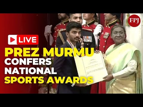 LIVE:President Droupadi Murmu Presents National Sports & Adventure Awards 2024 at Rashtrapati Bhavan