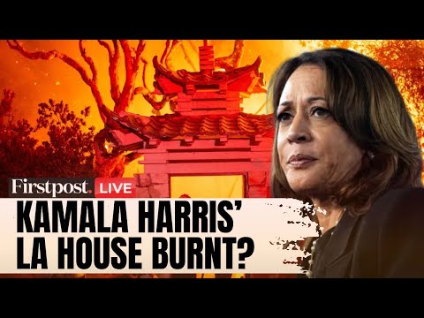 Los Angeles Wildfire 2025 LIVE | Kamala Harris' LA Home at Risk | California Wildfires