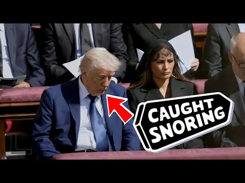 Trump Caught Snoring at Pope Francis Funeral