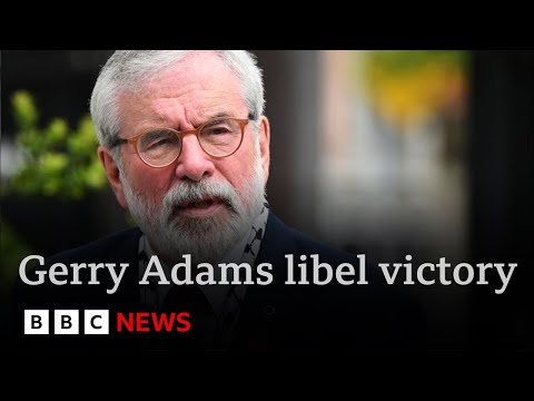 Former Sinn Féin leader Gerry Adams wins €100,000 libel damages from BBC | BBC News