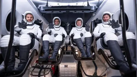 Axiom Space Axiom-4's multi-country crew during training