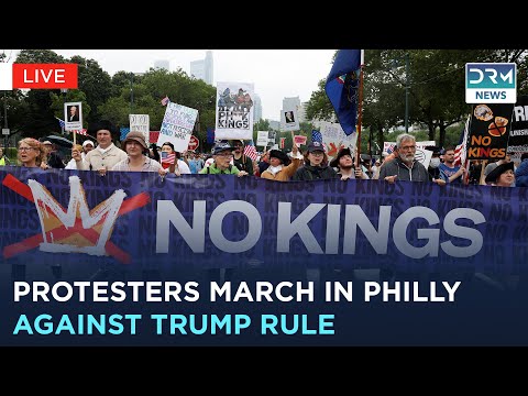 'NO KINGS' Protest LIVE: Massive Protest Erupts in Philadelphia Against Trump | AC1Z