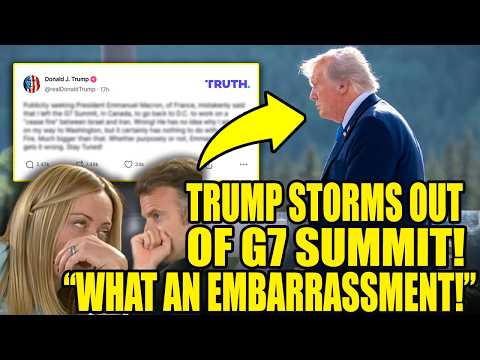 Trump ABRUPTLY BAILS On World Summit As Leaders HUMILIATE HIM!