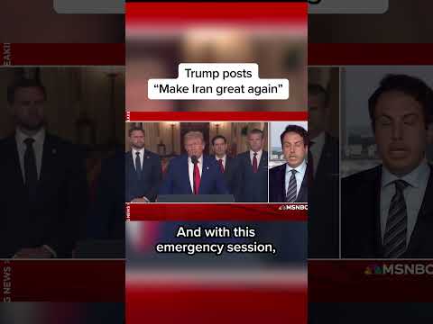 Trump posts'Make Iran Great Again'