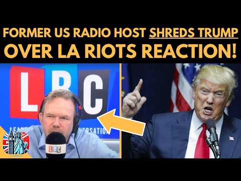 US Caller Calls Into UK Radio SHow & SHREDS Trump Over LA Protests!