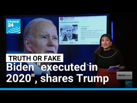 Yes, Trump reposted a conspiracy theory that Biden is a ‘robotic clone’ • FRANCE 24 English