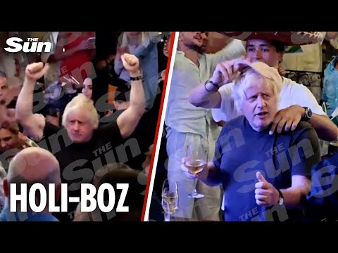 Boris Johnson swigs Champagne as he parties at Italian nightclub with wife Carrie