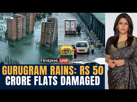 Gurgaon Rain LIVE: Gurugram’s Luxury Flats Turn into Pools, Cars Damaged | Vantage with Palki Sharma