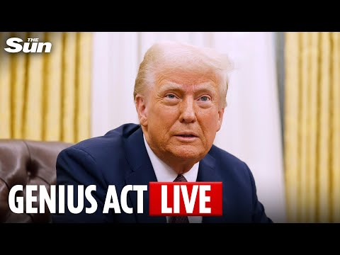 LIVE: Trump signs historic crypto bill into law