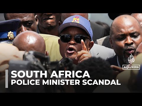 South African police minister accused of links to criminal syndicates
