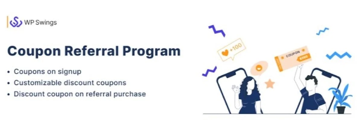 WP Swings coupon referral program plugin page