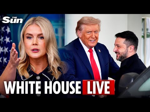 LIVE: Karoline Leavitt hosts briefing after crunch Trump-Zelensky summit