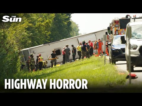 Multiple people dead including child after Niagara Falls tour bus crashes