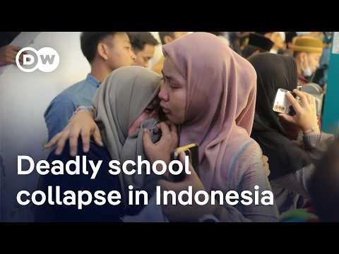 At least one student killed, dozens injured after school collapses in East Java Province | DW News