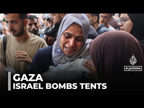 Displaced Palestinians targeted as Israeli forces bomb Gaza tents