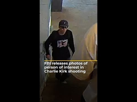 FBI releases photos of person of interest in Charlie Kirk shooting | AJ #shorts