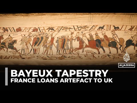 France’s Bayeux Tapestry loan to UK sparks outcry over to 900-year-old artefact