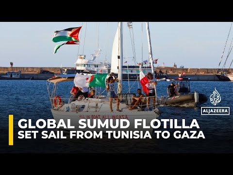 Global Sumud Flotilla to set sail from Tunisia to break Israel’s Gaza siege