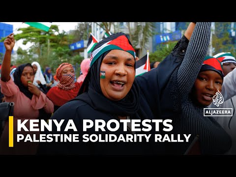 Hundreds gather at'Free Palestine' protest in Nairobi in support of Palestinians