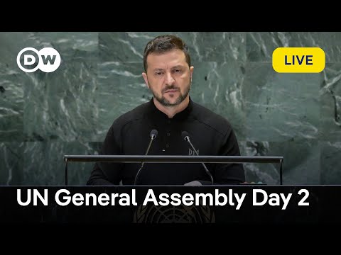 Live: Zelenskyy, World leaders speak at UN General Assembly Day 2 | DW News