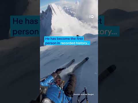 Polish mountaineer skis down Mount Everest | DW News