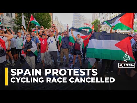 Spain's Vuelta final stage abandoned due to Palestinian solidarity protests