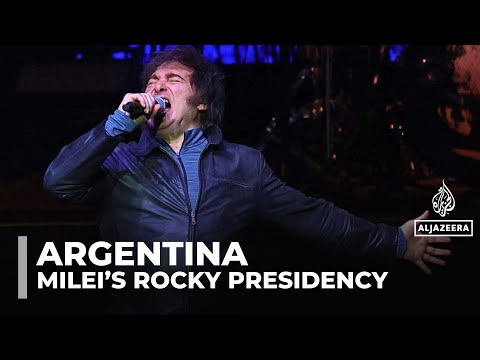 Argentina's Milei launches new book with rock concert amid political turmoil