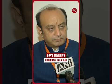 BJP’s Sudhanshu Trivedi Slams Congress For ‘Arm-Twisting’ RJD Ahead Of Bihar Assembly Elections