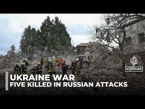 Five killed across Ukraine in overnight Russian attacks