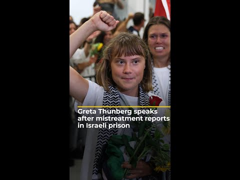 Gaza flotilla activists arrive in Greece after Israeli prison release | AJ #shorts