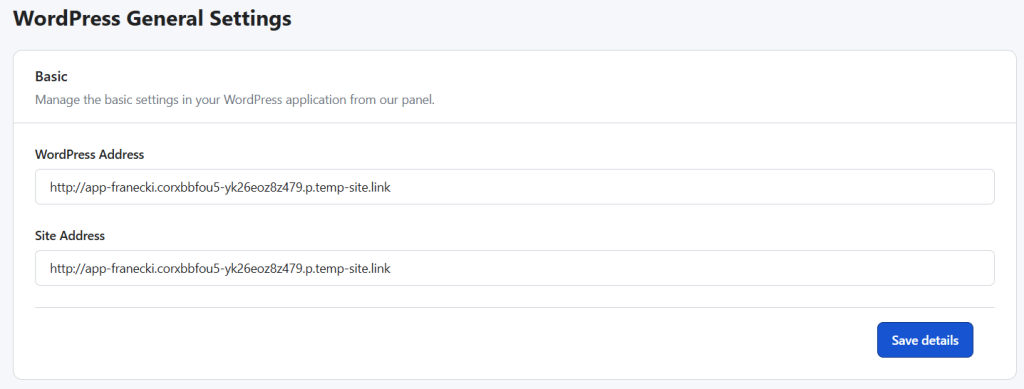 Change WordPress Site URL