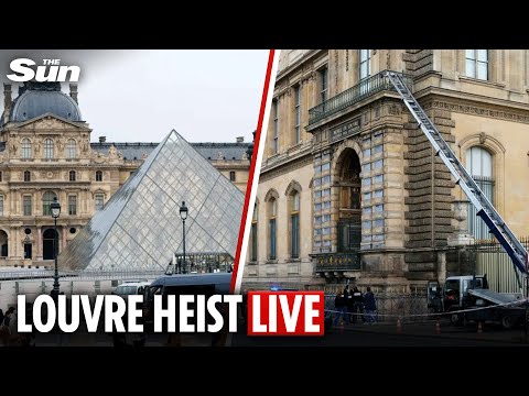 LIVE: Exterior of Louvre in Paris after thieves steal priceless jewels