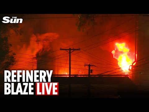 LIVE: Large fire burns through Chevron's El Segundo oil refinery after a huge explosion