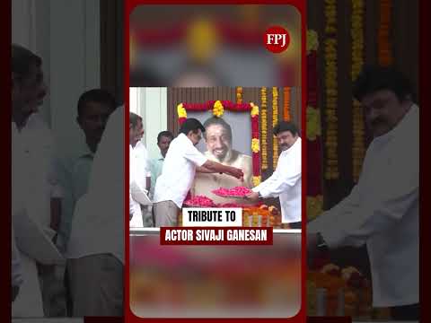 Tamil Nadu CM MK Stalin pays tribute to Actor Sivaji Ganesan