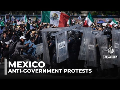 Clashes in Mexico City amid Gen-Z styled protests over crime and corruption