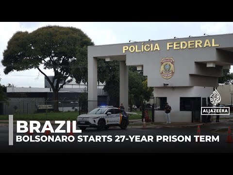 Ex-Brazilian president Bolsonaro starts serving his 27-year prison term for coup plot