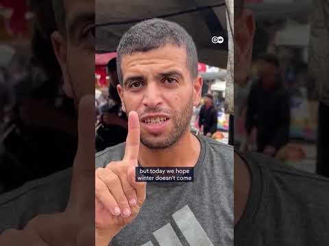 Gaza's displaced face looming winter | DW News