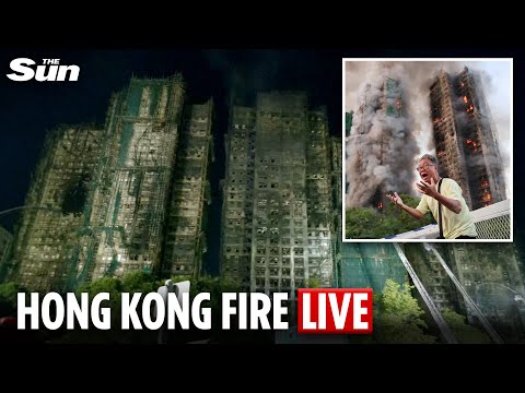 LIVE: Hundreds feared dead in Hong Kong towers inferno as dozens fighting for their life