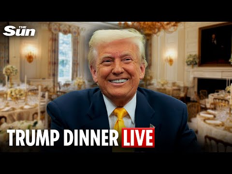 LIVE: President Donald Trump hosts White House dinner