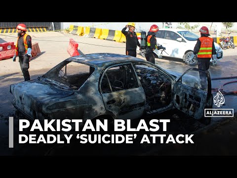 Pakistan blames India after suicide bomber kills 12 outside Islamabad court