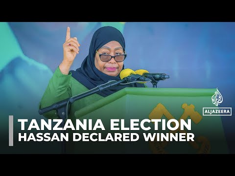 Tanzanian President Hassan declared winner of disputed vote with 98 percent